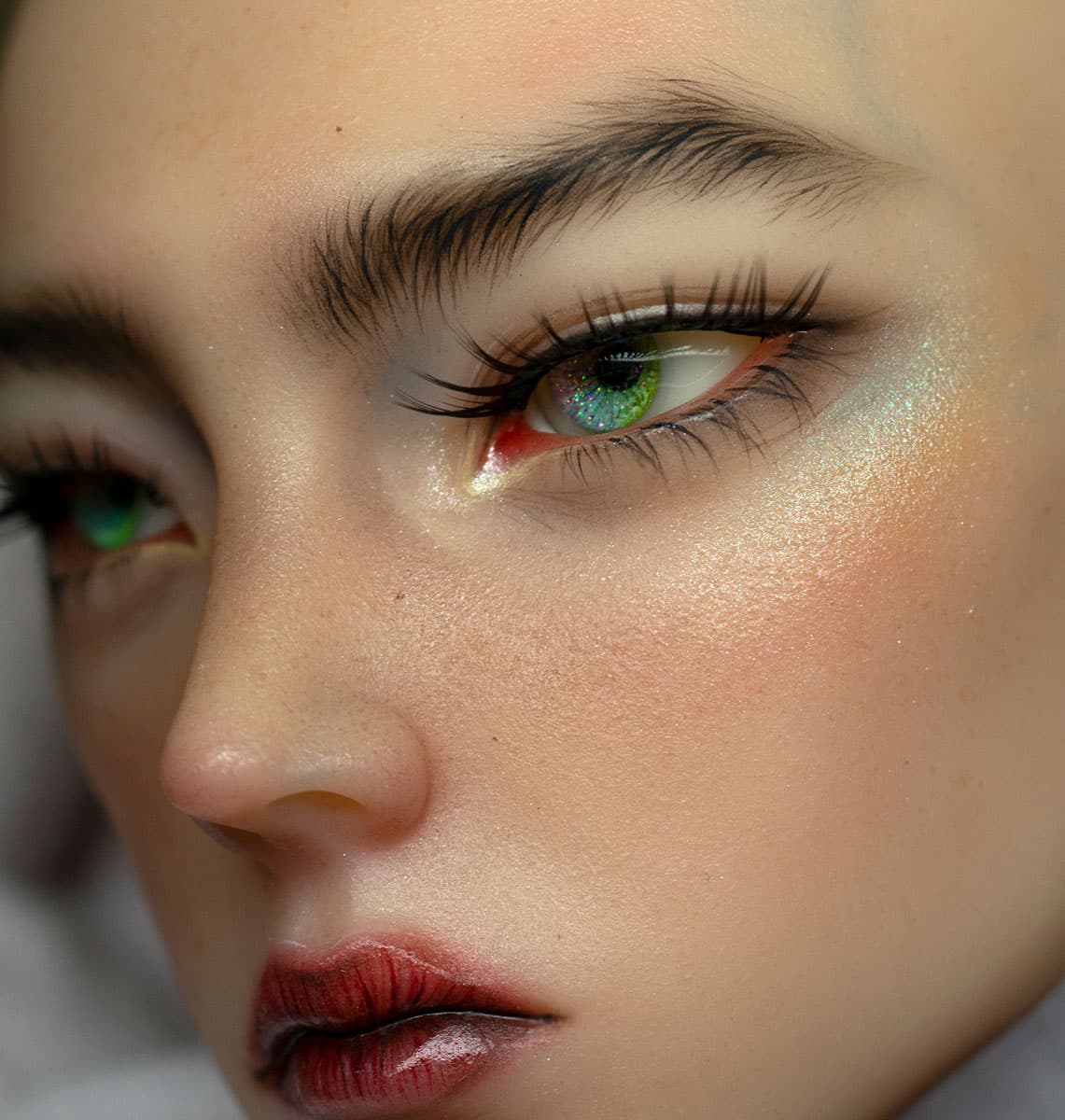 Elegancki Projekt - ball-jointed doll faceup by theugliestwife