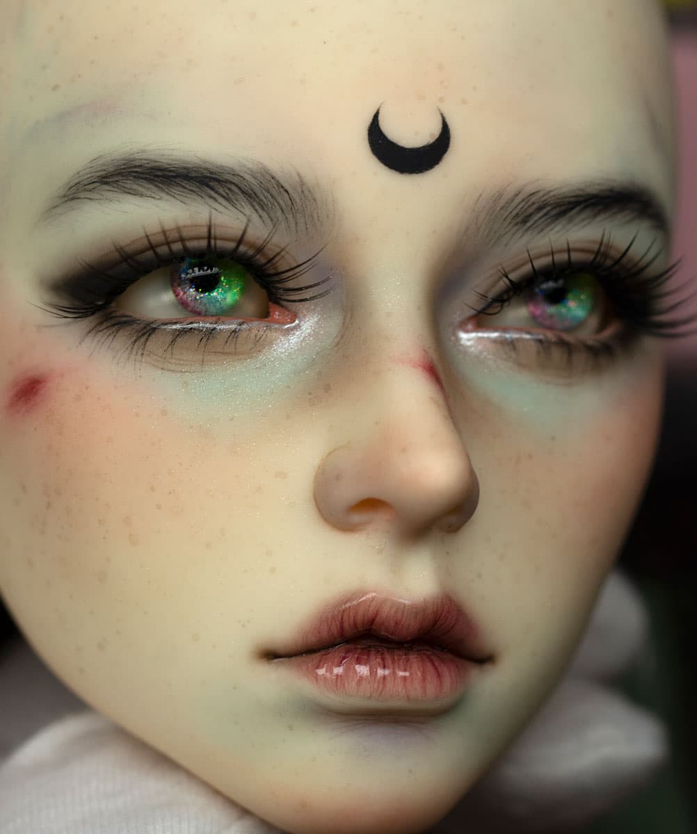 Odważna Ekspresja - ball-jointed doll faceup by theugliestwife