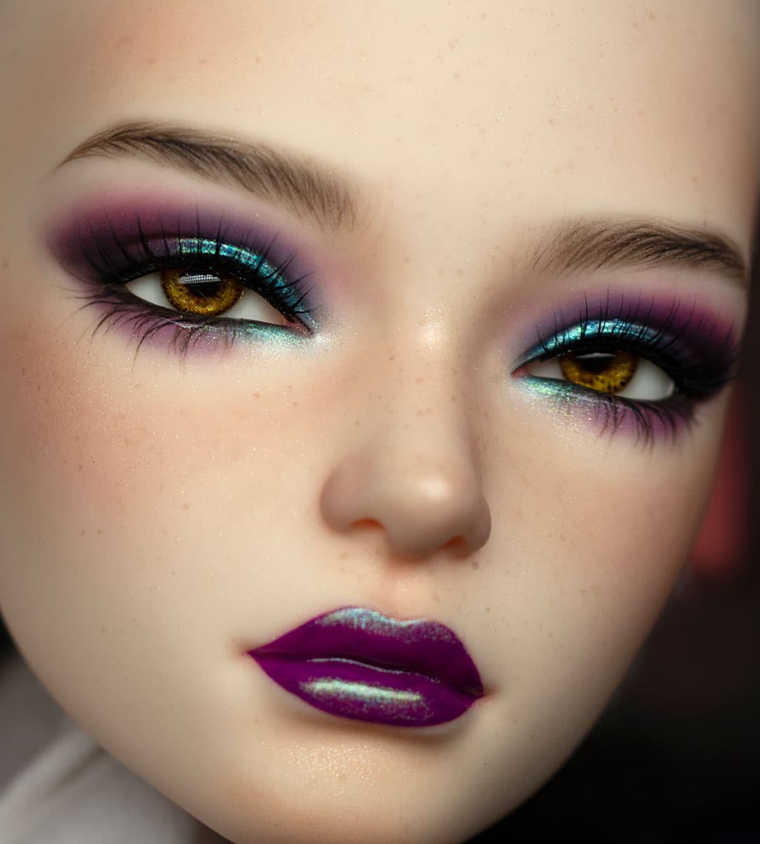 Inspirowany Vintage - ball-jointed doll faceup by theugliestwife