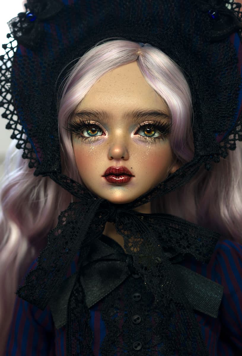 Kreatywna Wizja - ball-jointed doll faceup by theugliestwife